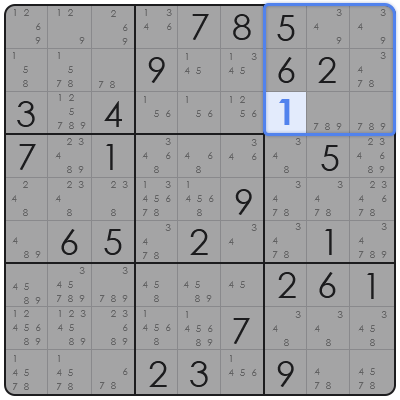 sudoku hidden pair